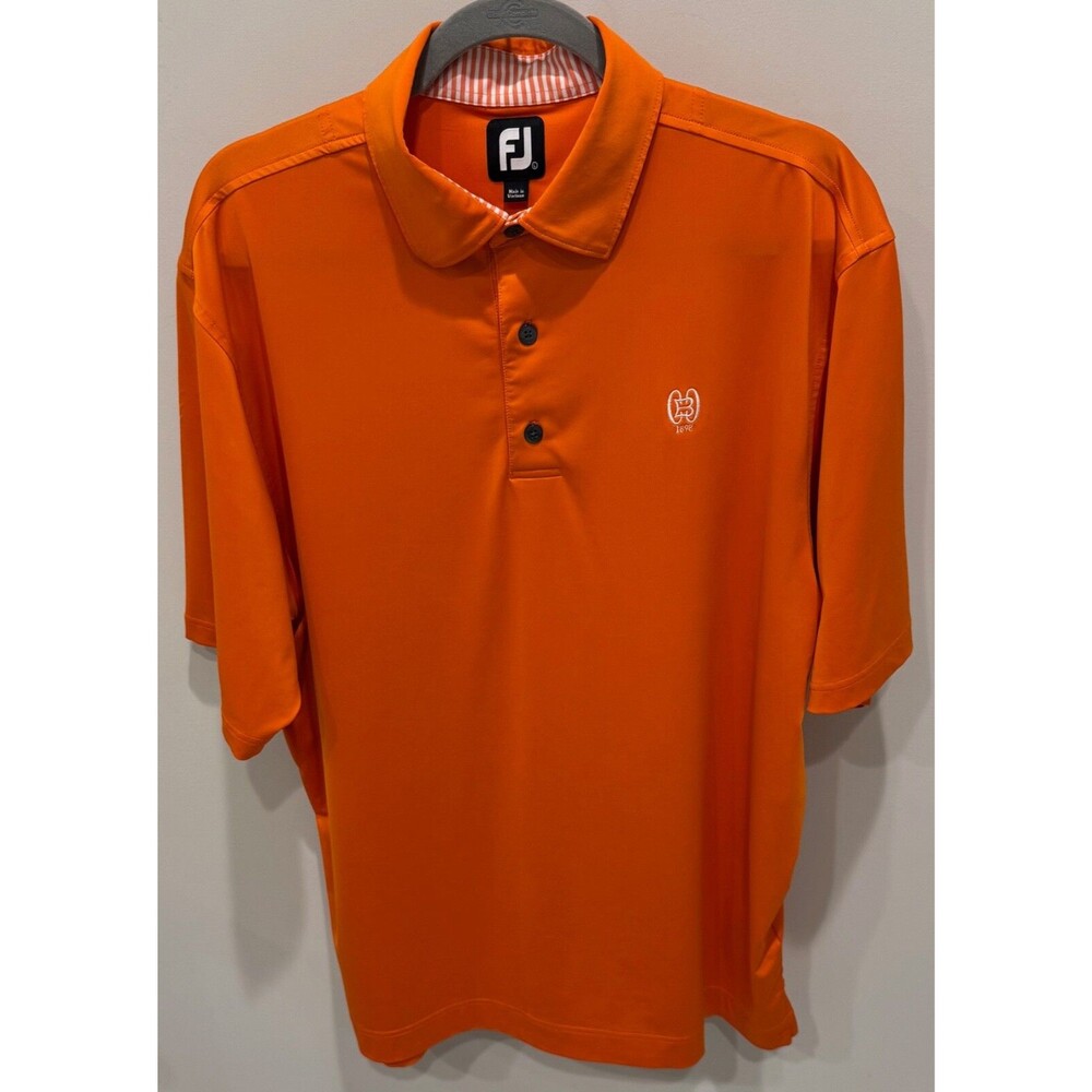 Baltimore Country Club 1898 - Footjoy Golf Shirt - Men's Size Large - Orange